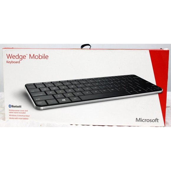 Microsoft Wedge Mobile Keyboard Bluetooth Wireless Cover Stand 1521 - Picture 2 of 7